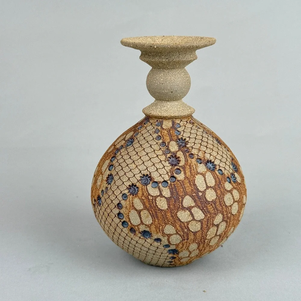 Don McWhorter‎ Studio Pottery Bud Vase Signed 1988 Art Pottery